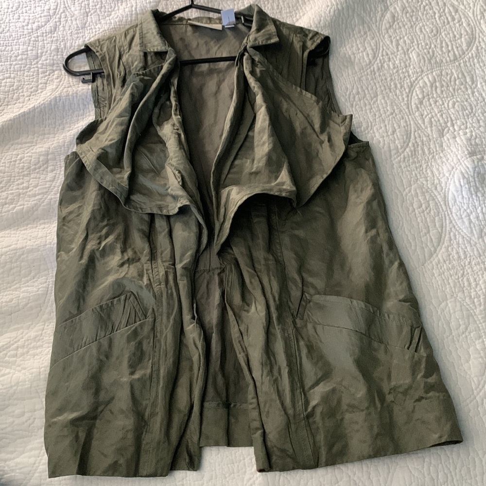 Chicos vest moss green